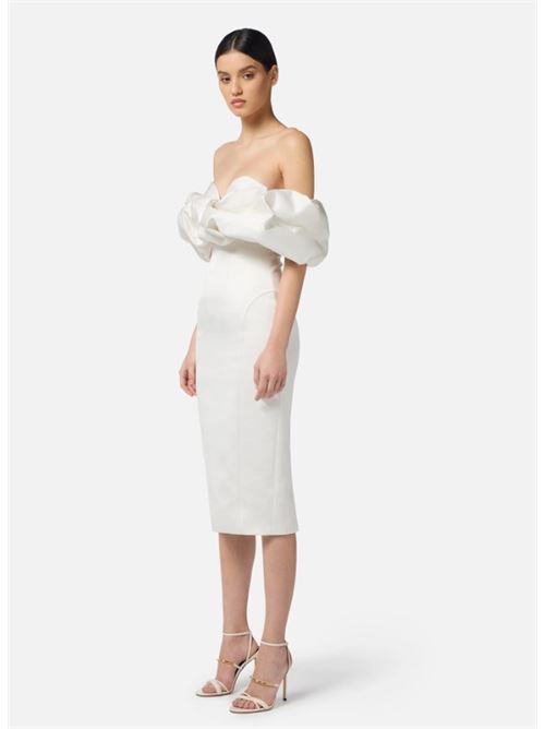Duchess dress with 3D neckline ELISABETTA FRANCHI | AB71456E2.360